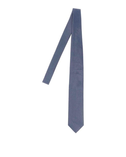 Brioni Blue Silk Tie for men