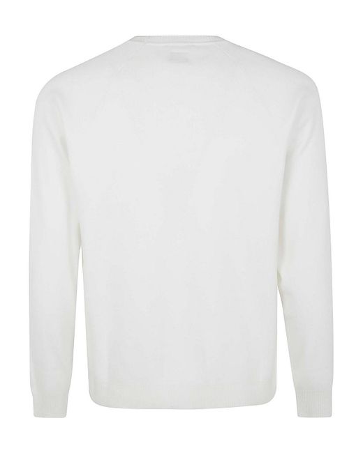 C P Company White The Metropolis Series Cotton Stretch Knit for men