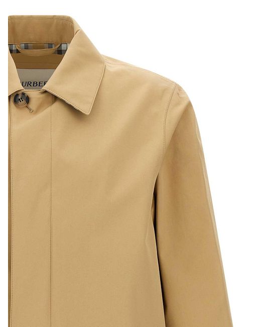 Burberry Natural York Car Coat for men