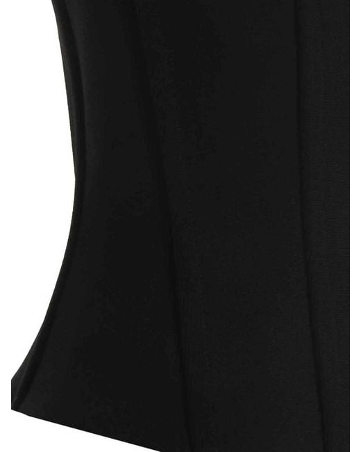 Balenciaga Black Bustier Top
