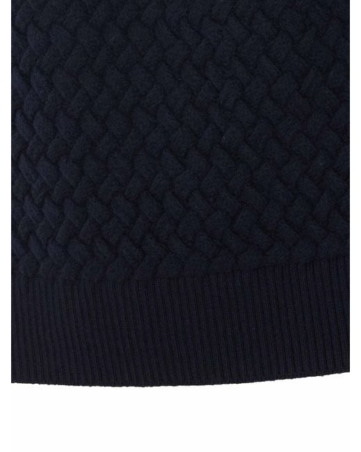 Bottega Veneta Blue Knitted Sweater for men