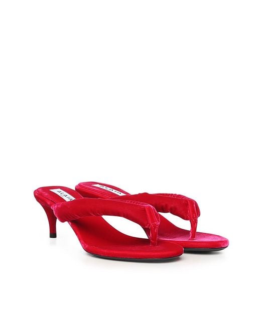Alaïa Red Sandals Viscose