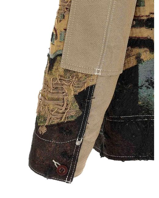 Junya Watanabe Multicolor Jacquard Square Jacket for men