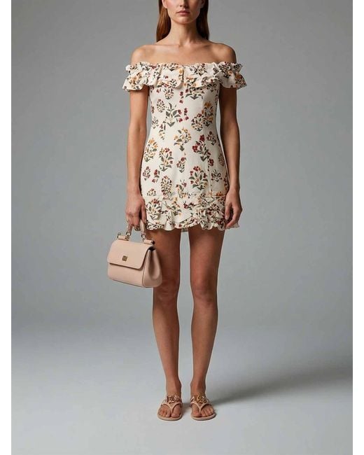 Agua Bendita Natural 'Jardin Andes' Mini Dress