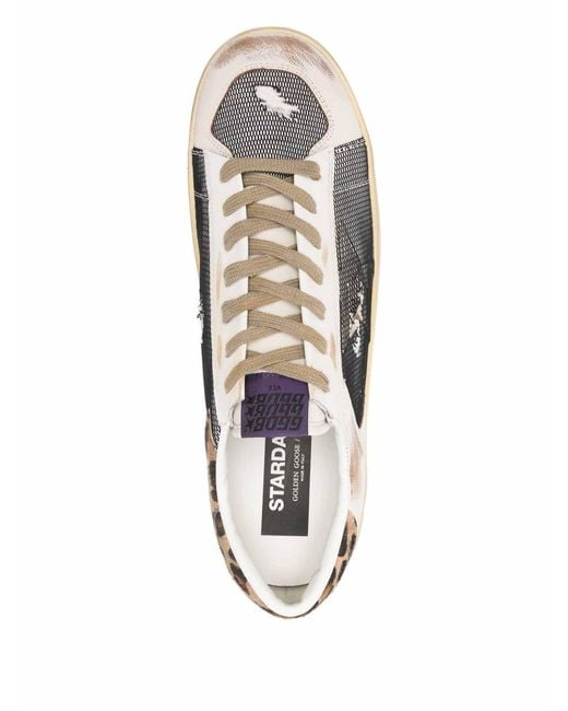 Golden Goose Deluxe Brand Natural Stardan Leather Sneakers for men