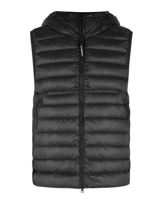 C P Company Black Dd Shell' Polyamide Vest for men