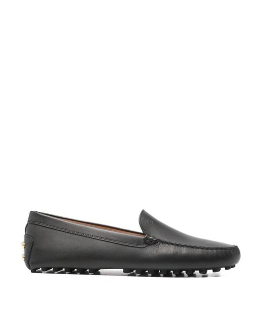 Tod's Gray Studded Loafers
