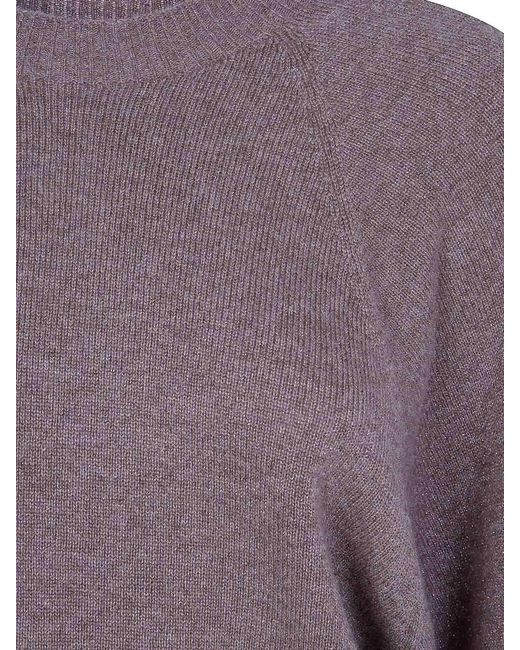 Twinset Purple Round Neck Sweater