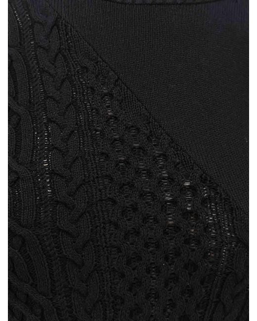 Sacai Black Asymmetrical Jersey