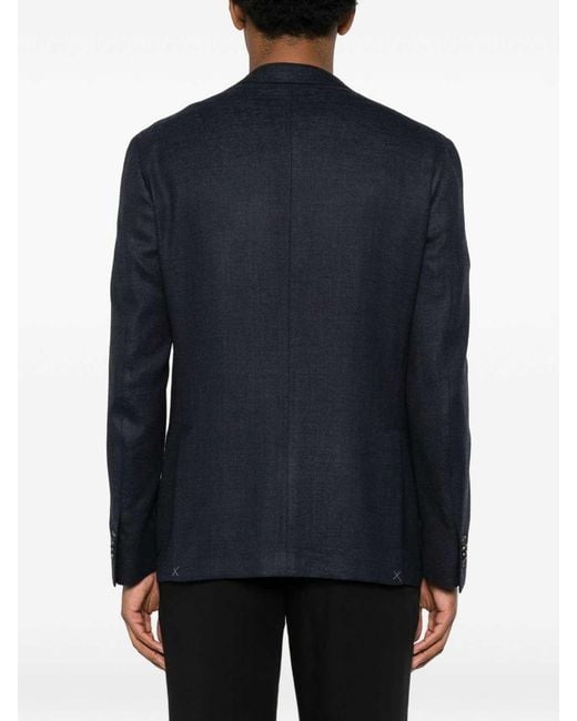 Corneliani Blue Single-Breasted Jacket for men