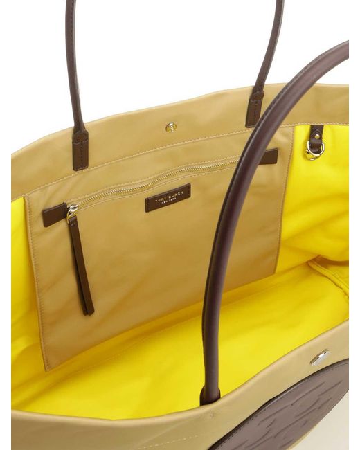 Tory Burch Natural Ella Twist Shopping Bag