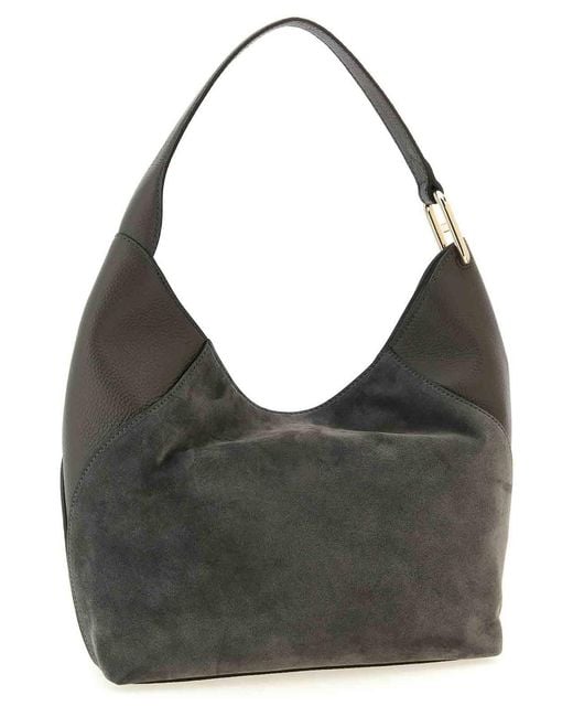Furla Black Lara Medium Shoulder Bag