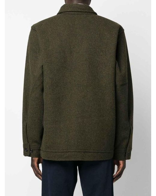 Filson Green Wool Shirt Jacket for men