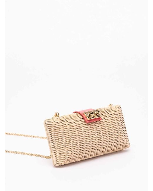 Rodo Natural Wicker Clutch