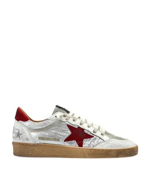 Golden Goose Deluxe Brand Brown Ballstar Leather Sneakers for men
