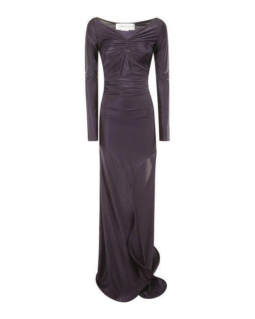 Victoria Beckham Purple Maxi Dresses