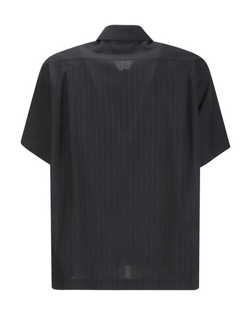 Sacai Black Pinstripe Shirt Shirts for men