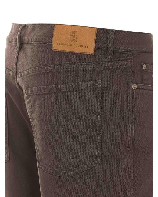 Brunello Cucinelli Gray Pants for men