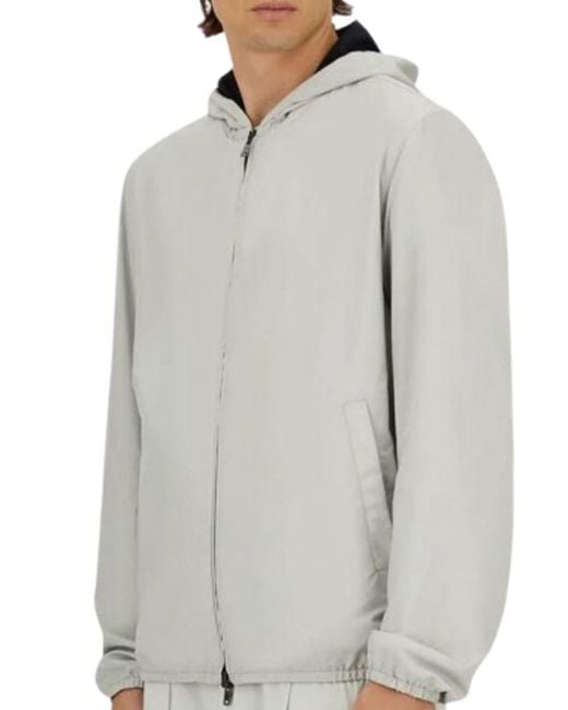 Herno Blue Double-Faced Jacket for men