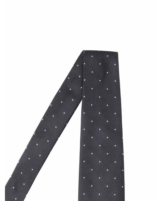 Tom Ford Black Polka Dot Silk Tie for men