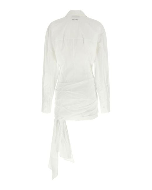 The Attico White Chemisier Dress