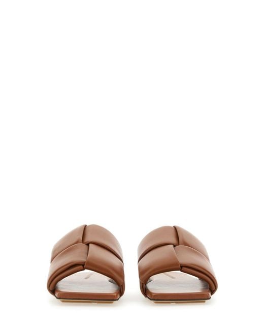 Bottega Veneta Brown Sandal Mule Patch
