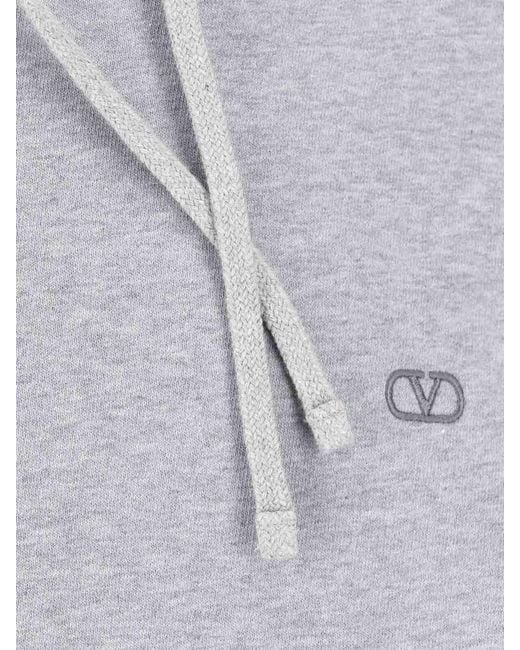 Valentino Garavani Gray Vlogo Signature Sweatshirt for men