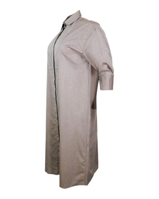 Barba Napoli Gray Dress