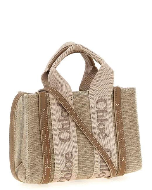 Chloé Metallic Woody Mini Handbag