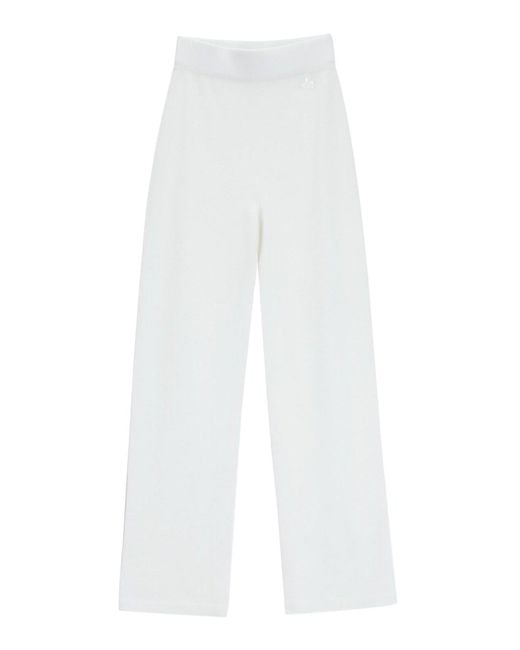 Genny White Cashmere Trousers