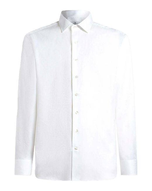 Etro White Shirt Roma for men