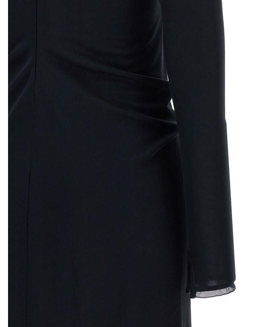 Fabiana Filippi Blue Draped Dress