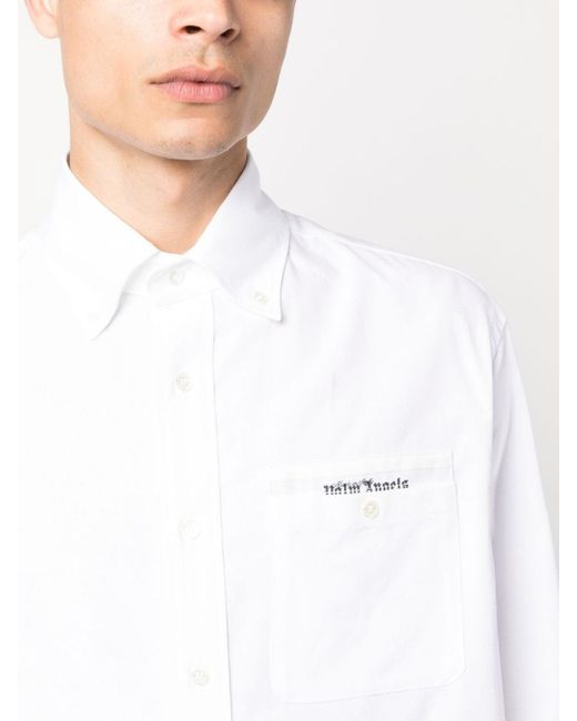 Palm Angels White Formal Shirts for men