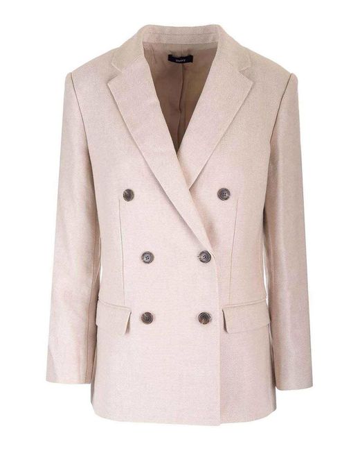 Theory Natural Double-Breasted Blazer