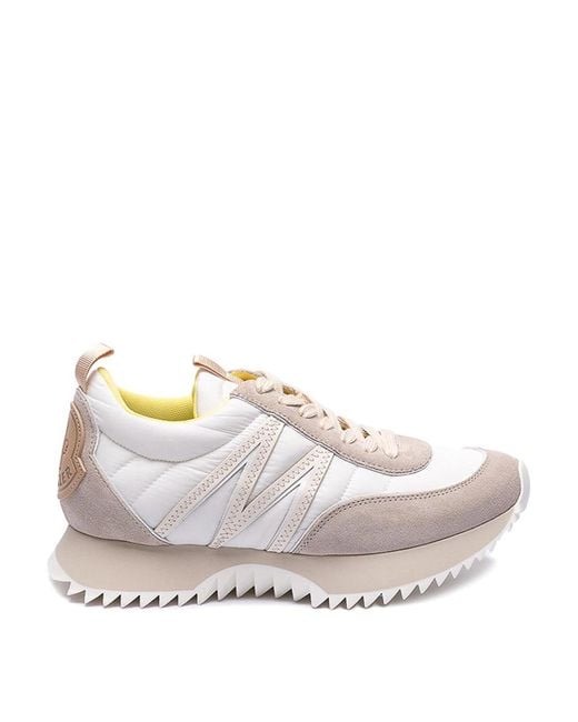 Moncler White Pacey Low-top Sneakers