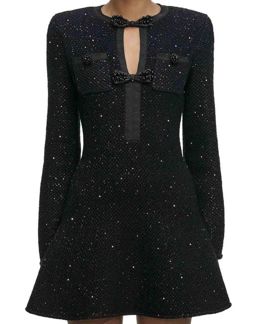 Self-Portrait Blue Mini Dress