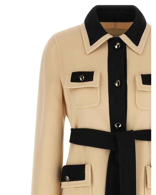 Valentino Garavani Natural Wool Coat