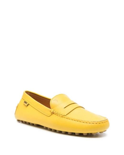 Tod's Yellow Gommino Loafers