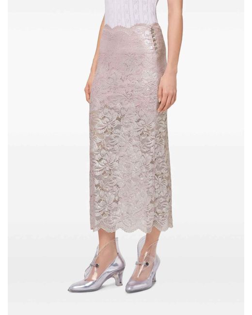 Rabanne Gray Midi Skirt