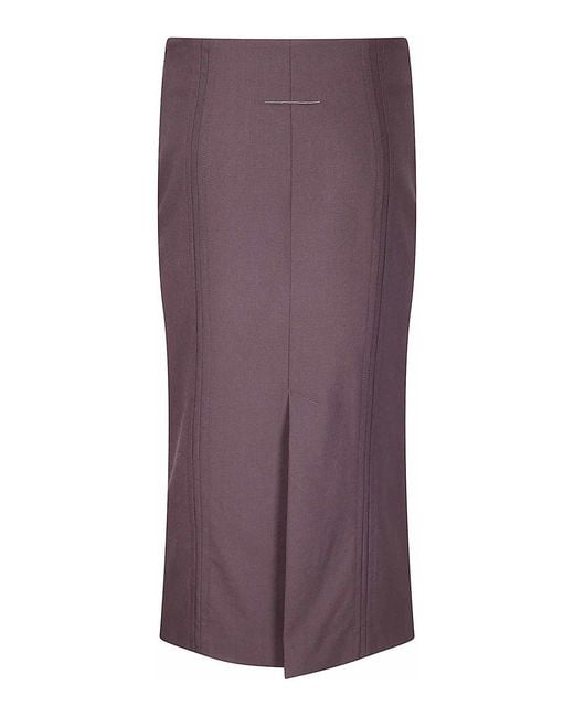 MM6 by Maison Margiela Purple Midi Skirt