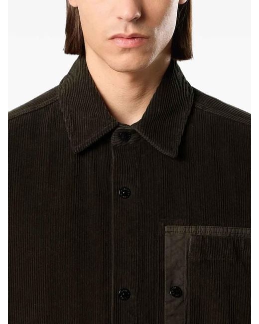 Stone Island Black Overshirt Coal for men