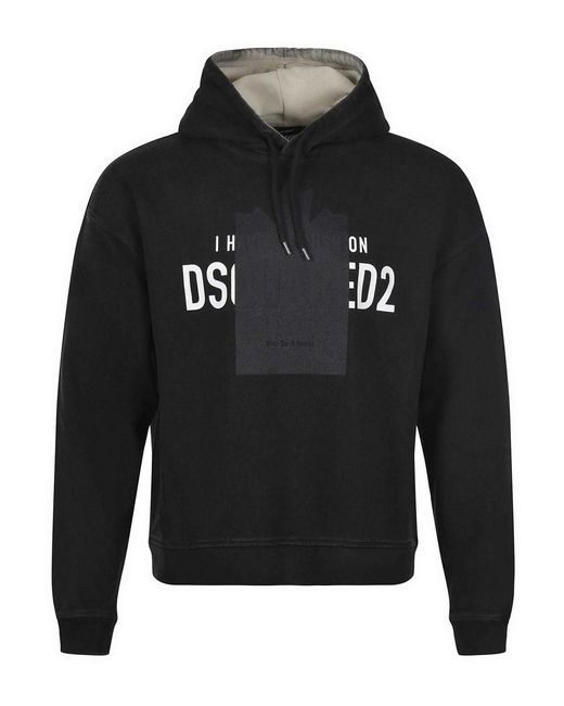 Spaccata Di Cotone di DSquared² in Black da Uomo