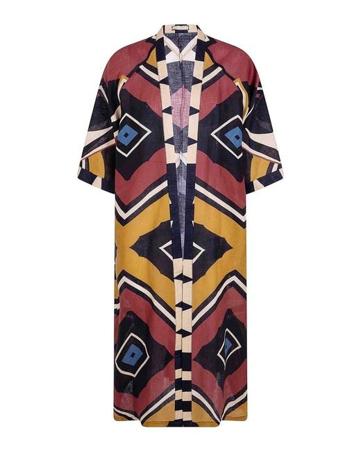 VOLANTIS Blue Cardy Kimono Jacket