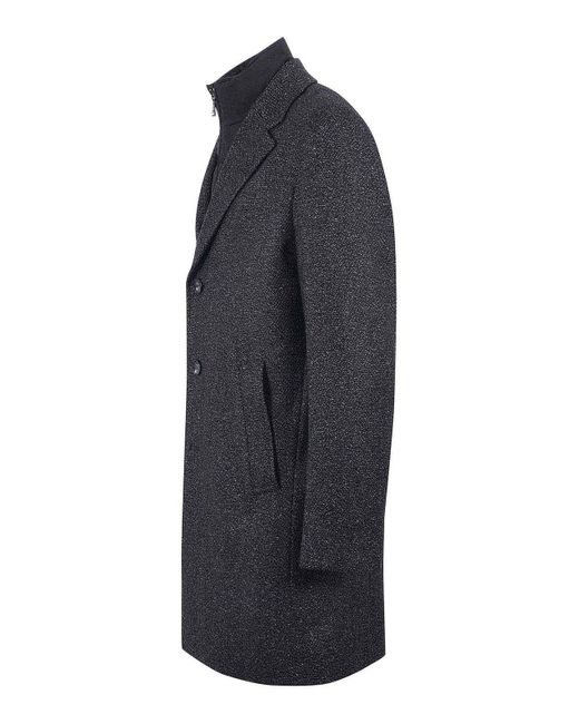 Boss Blue Hugo Coat Wool Blend for men