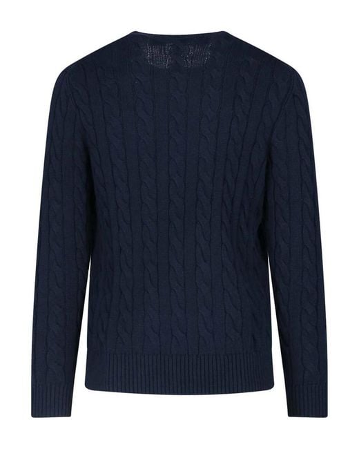 Polo Ralph Lauren Blue Logo Sweater for men