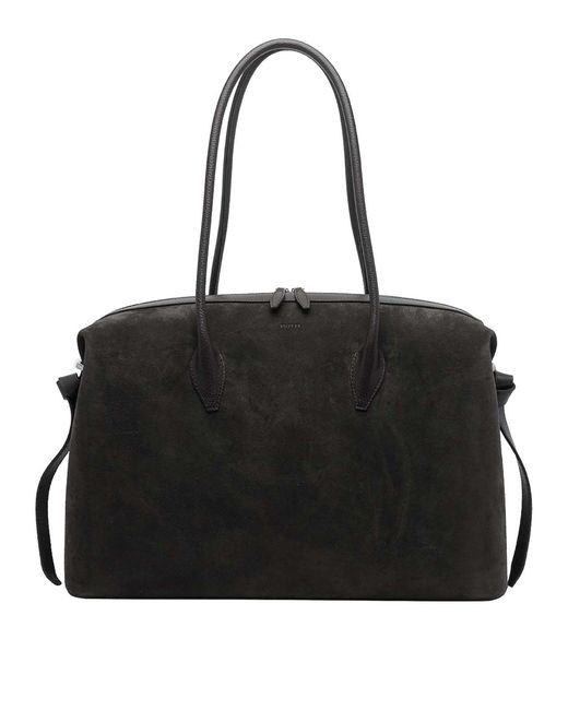 Yuzefi Black Large Brioche Shoulder Bag