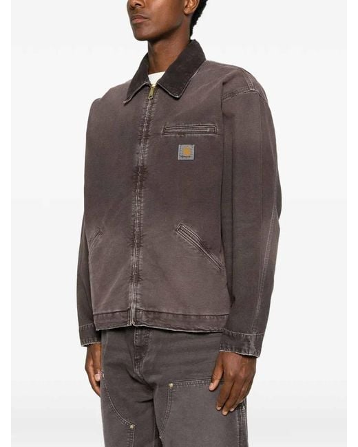 Carhartt Brown Og Detroit Jacket for men