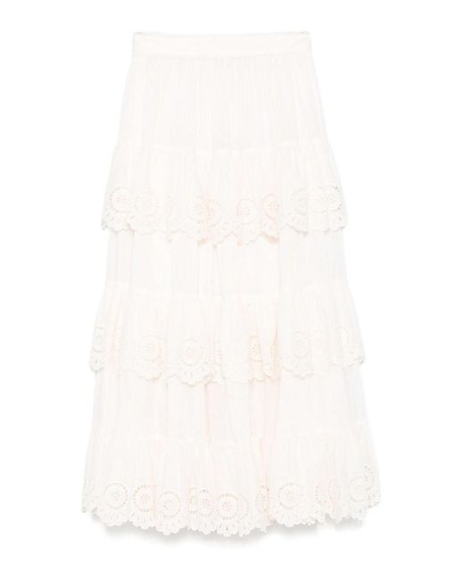 Falda Semilarga Zimmermann de color White