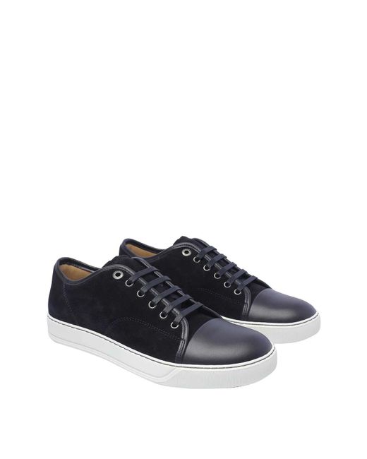 Lanvin Blue Captoe Sneakers for men