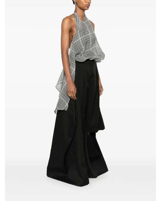 Coperni Gray Draped Sarouel Top